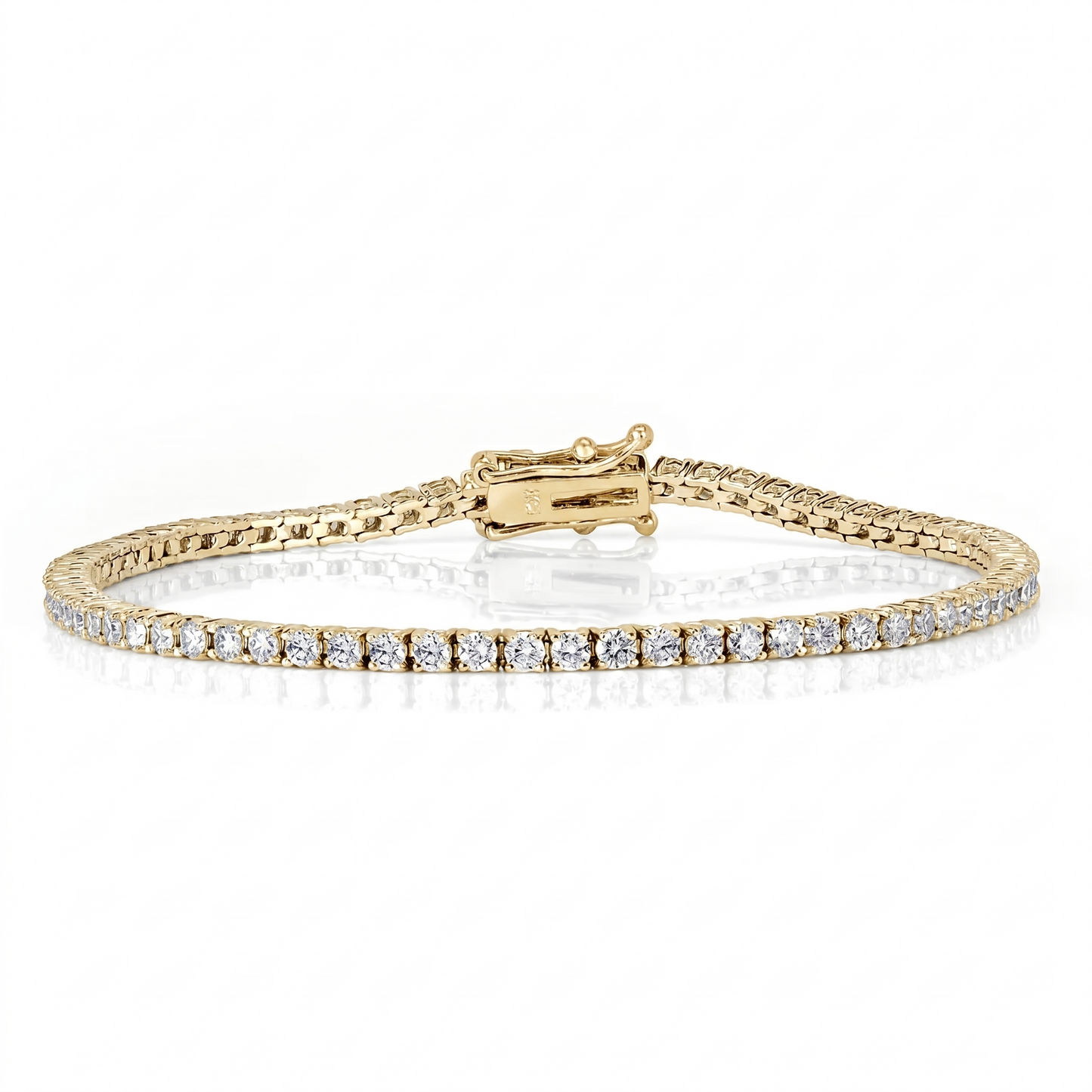 Diamond Tennis Bracelet — 14K Gold