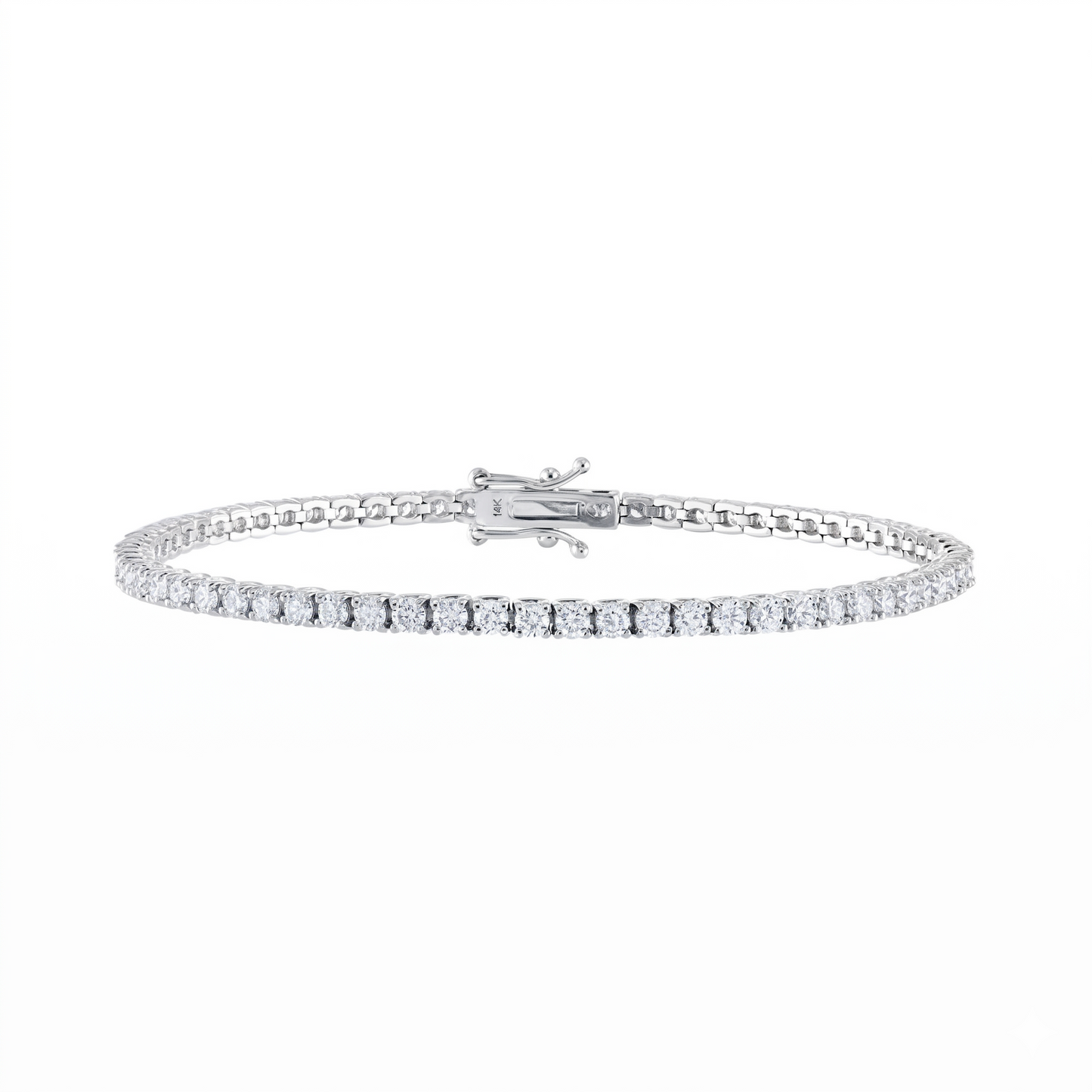 Diamond Tennis Bracelet — 14K Gold