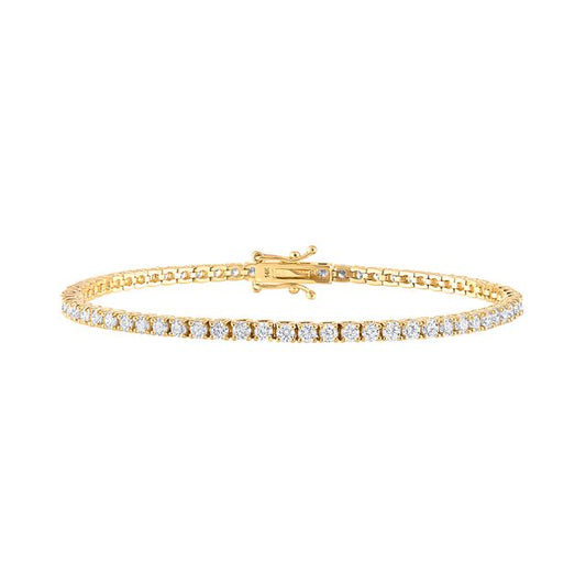 Diamond Tennis Bracelet — 14K Gold