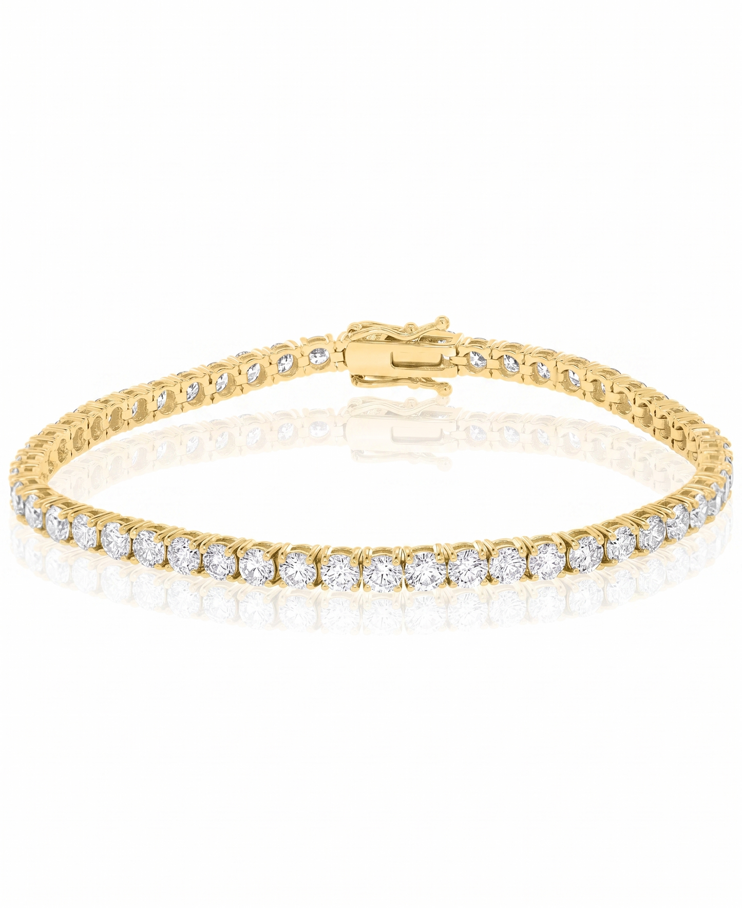 Diamond Tennis Bracelet — 14K Gold