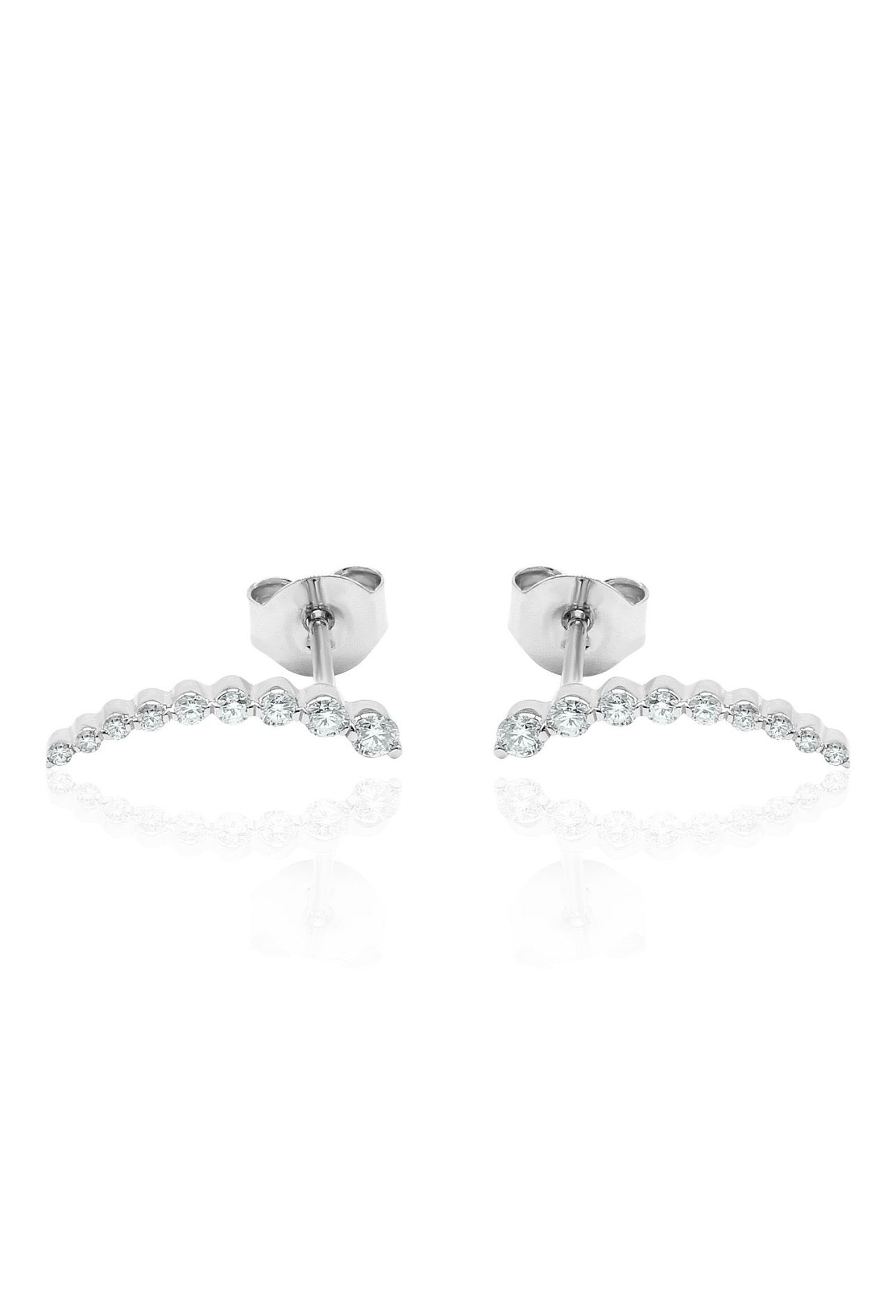 Diamond Ear Climbers — 14K Gold
