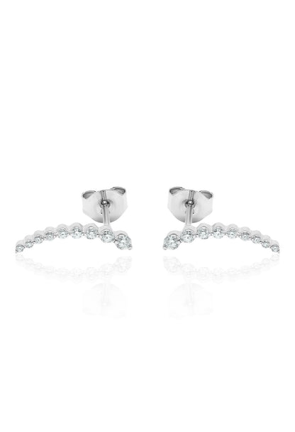 Diamond Ear Climbers — 14K Gold