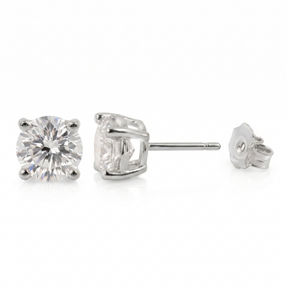 Diamond Stud Earrings — 14K Gold