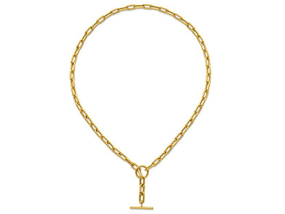 Paperclip Link Chain Necklace — 14K Gold